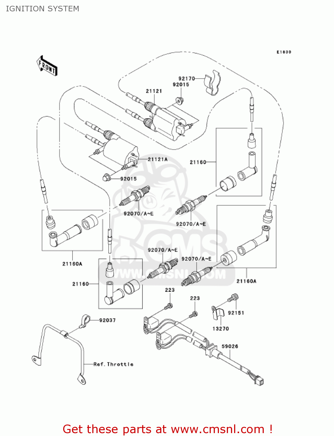 IGNITION SYSTEM VN1500N1 VULCAN 1500 CLASSIC FI 2000 USA CALIFORNIA CANADA
