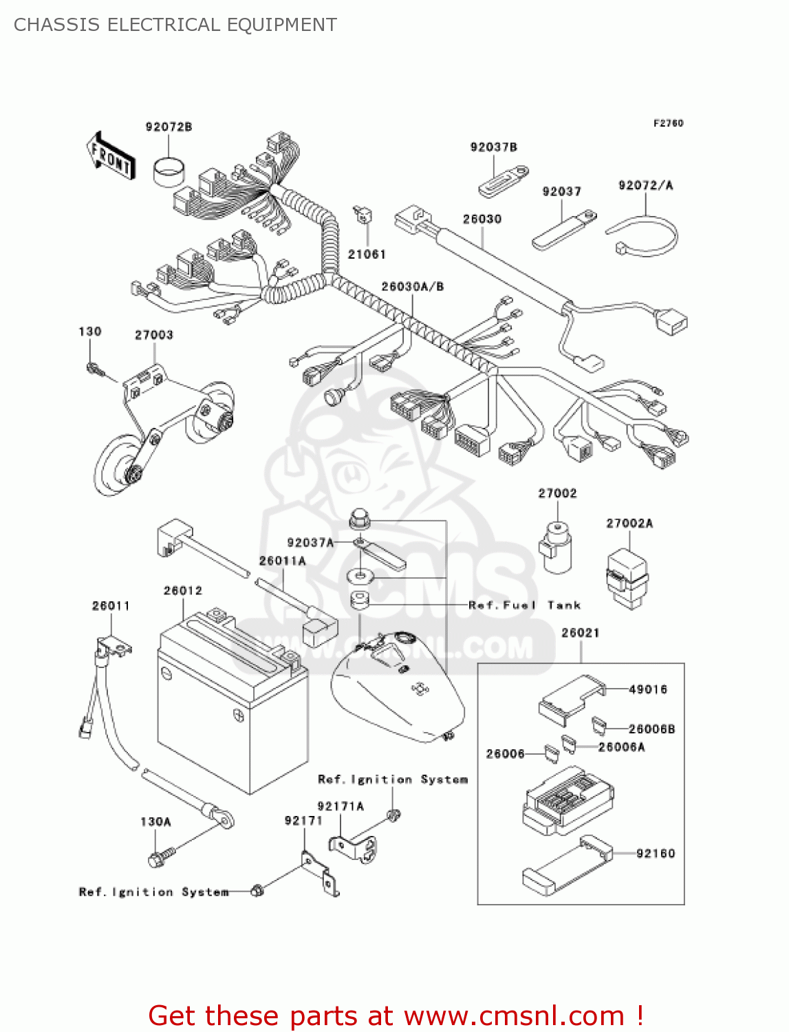 CHASSIS ELECTRICAL EQUIPMENT VN1500N2 VULCAN 1500 CLASSIC FI 2001 USA CALIFORNIA CANADA