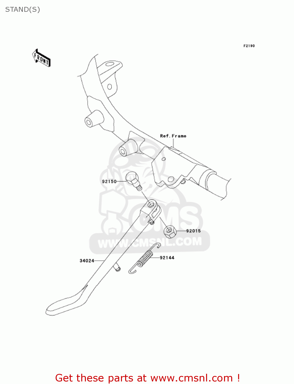 STAND(S) VN1500N2 VULCAN 1500 CLASSIC FI 2001 USA CALIFORNIA CANADA
