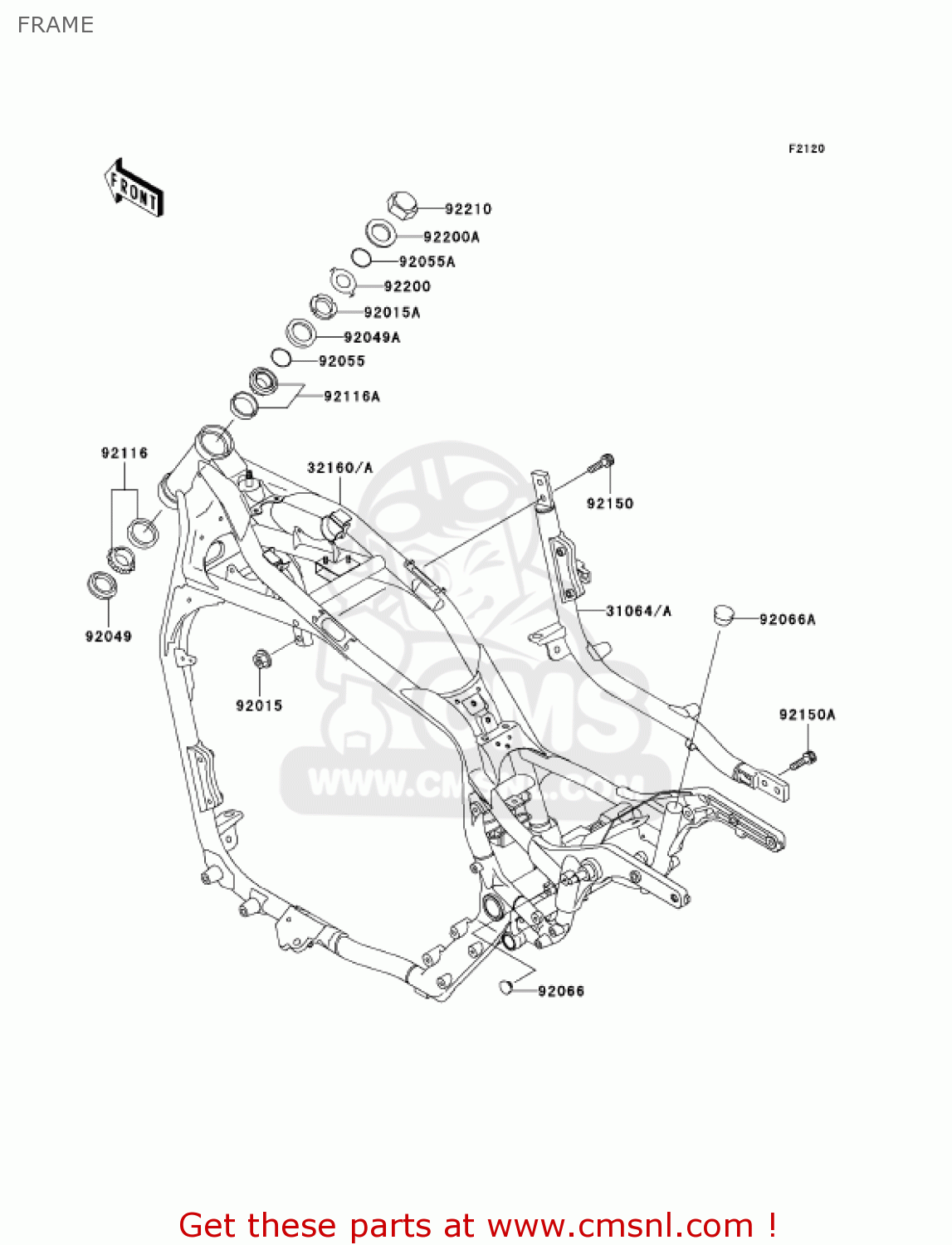 FRAME VN1500N2 VULCAN 1500 CLASSIC FI 2001 USA CALIFORNIA CANADA