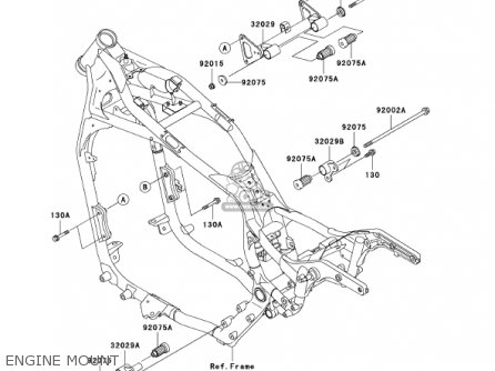ENGINE MOUNT - VN1500N2 VULCAN 1500 CLASSIC FI 2001 USA CALIFORNIA CANADA