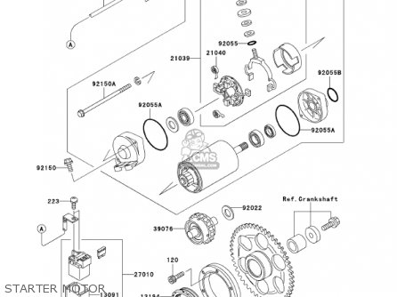 STARTER MOTOR - VN1500N2 VULCAN 1500 CLASSIC FI 2001 USA CALIFORNIA CANADA
