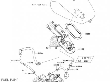 FUEL PUMP - VN1500N2 VULCAN 1500 CLASSIC FI 2001 USA CALIFORNIA CANADA