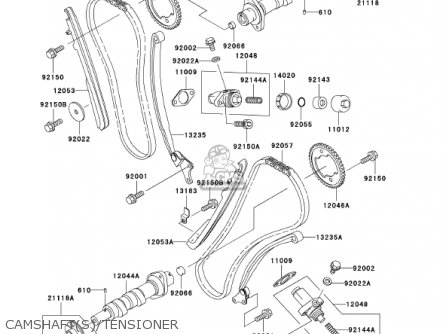 CAMSHAFT(S)/TENSIONER - VN1500N2 VULCAN 1500 CLASSIC FI 2001 USA CALIFORNIA CANADA