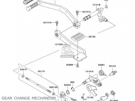 GEAR CHANGE MECHANISM - VN1500N2 VULCAN 1500 CLASSIC FI 2001 USA CALIFORNIA CANADA