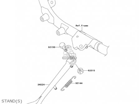 STAND(S) - VN1500N2 VULCAN 1500 CLASSIC FI 2001 USA CALIFORNIA CANADA