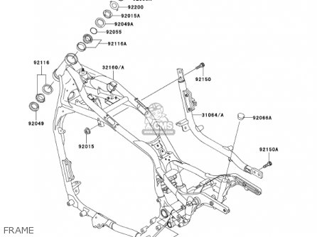 FRAME - VN1500N2 VULCAN 1500 CLASSIC FI 2001 USA CALIFORNIA CANADA