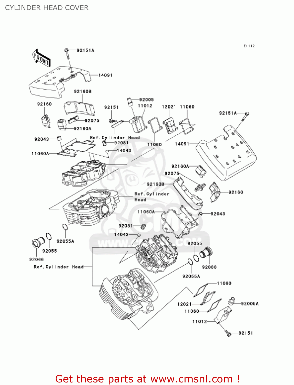 CYLINDER HEAD COVER VN1500N3 VULCAN 1500 CLASSIC FI 2002 USA CALIFORNIA CANADA