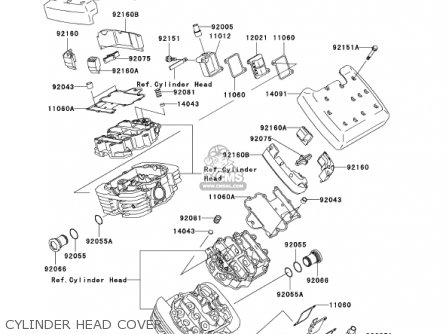 CYLINDER HEAD COVER - VN1500N3 VULCAN 1500 CLASSIC FI 2002 USA CALIFORNIA CANADA
