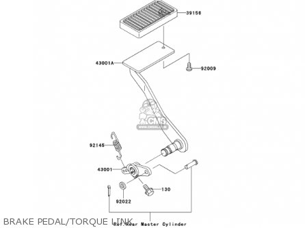 BRAKE PEDAL/TORQUE LINK - VN1500N3 VULCAN 1500 CLASSIC FI 2002 USA CALIFORNIA CANADA