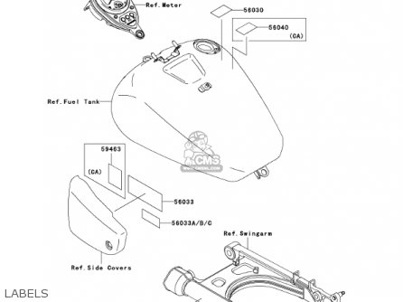 LABELS - VN1500N3 VULCAN 1500 CLASSIC FI 2002 USA CALIFORNIA CANADA