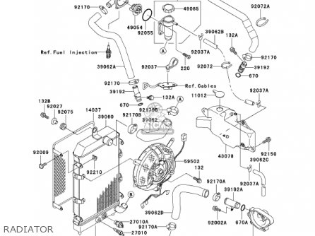 RADIATOR - VN1500N3 VULCAN 1500 CLASSIC FI 2002 USA CALIFORNIA CANADA