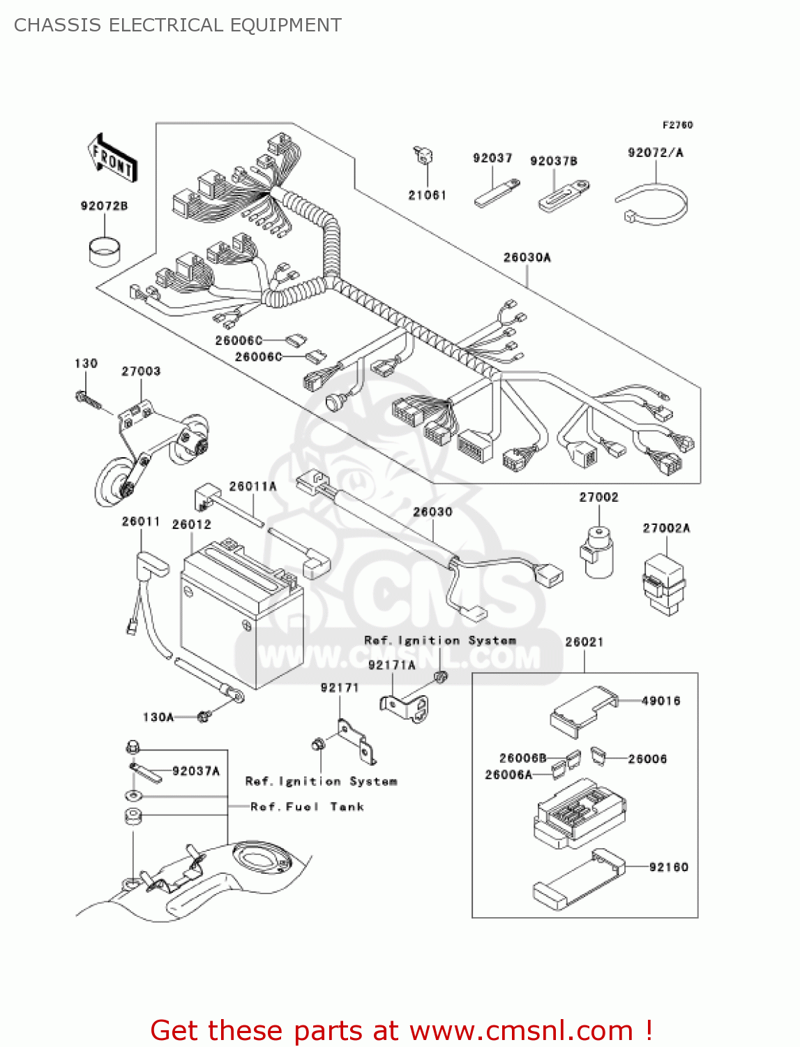 CHASSIS ELECTRICAL EQUIPMENT VN1500N4 VULCAN 1500 CLASSIC 2005 USA CALIFORNIA CANADA