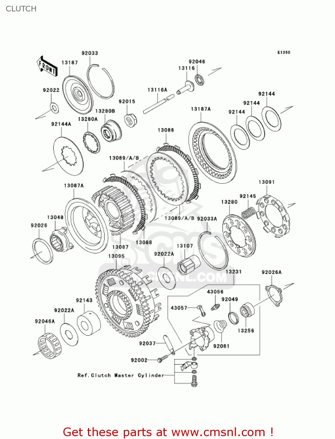 CLUTCH VN1500N4 VULCAN 1500 CLASSIC 2005 USA CALIFORNIA CANADA