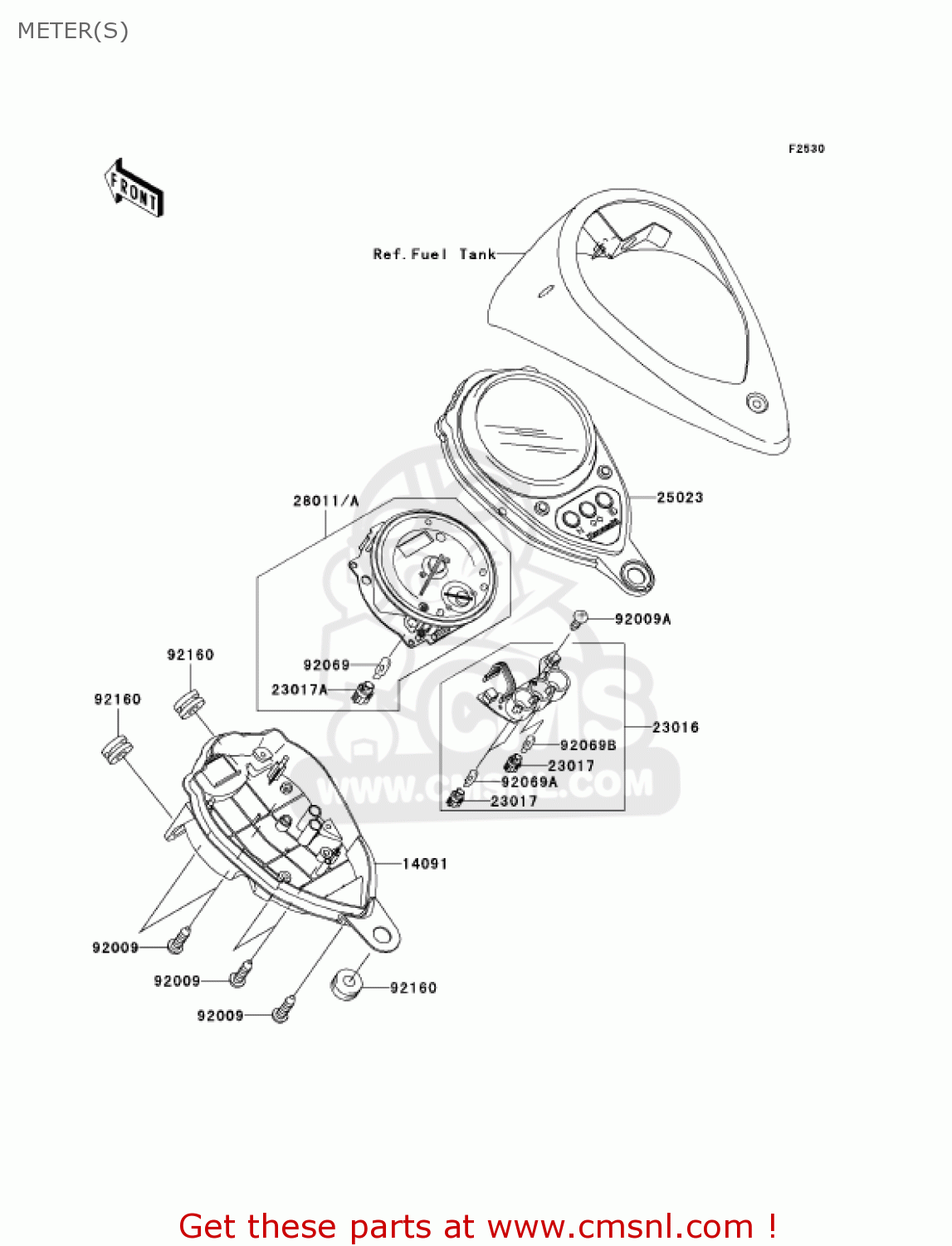 METER(S) VN1500N4 VULCAN 1500 CLASSIC 2005 USA CALIFORNIA CANADA