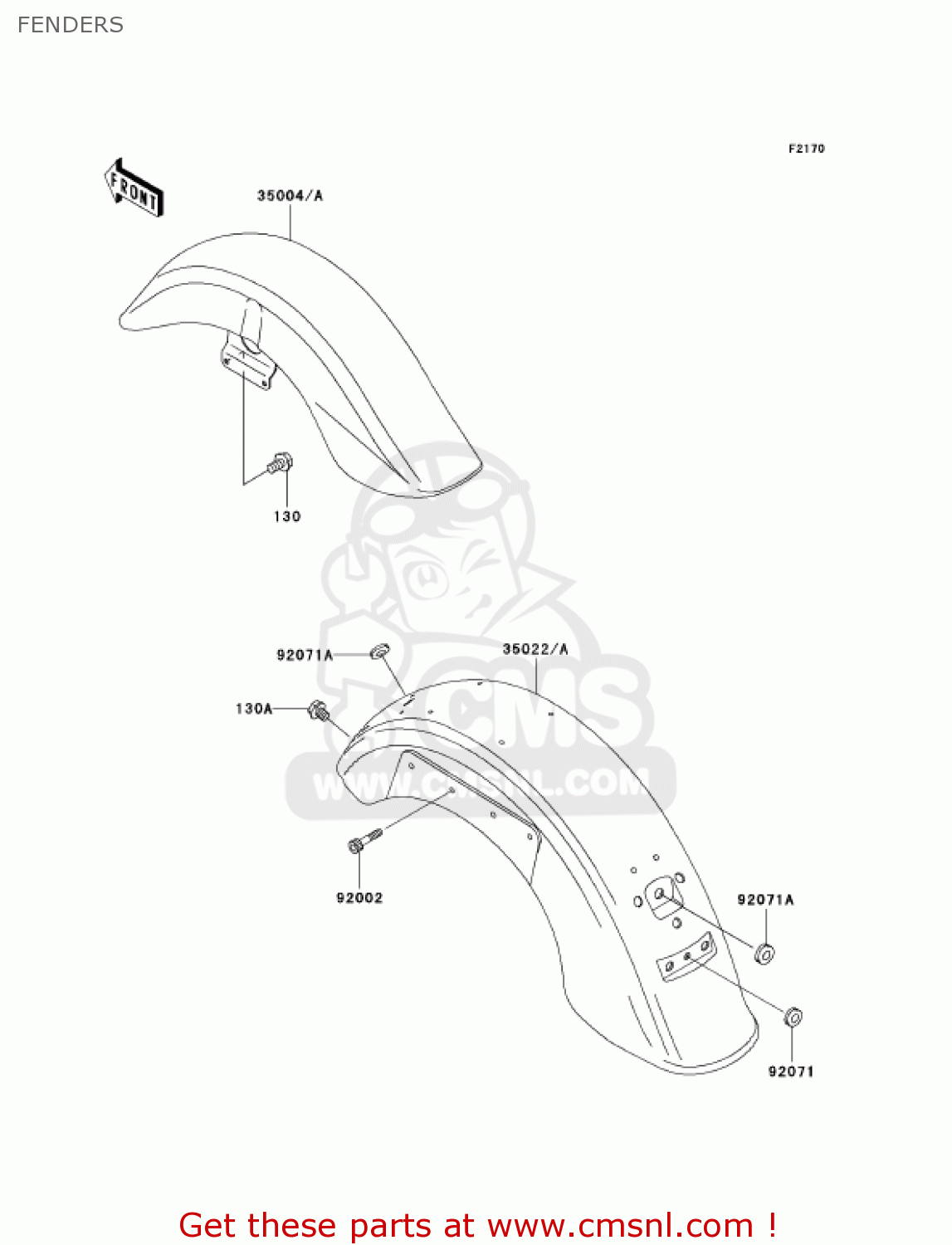 FENDERS VN1500N4 VULCAN 1500 CLASSIC 2005 USA CALIFORNIA CANADA