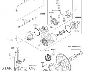 STARTER MOTOR - VN1500N4 VULCAN 1500 CLASSIC 2005 USA CALIFORNIA CANADA
