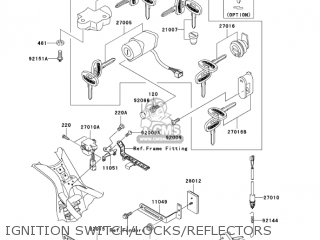 IGNITION SWITCH/LOCKS/REFLECTORS - VN1500N4 VULCAN 1500 CLASSIC 2005 USA CALIFORNIA CANADA