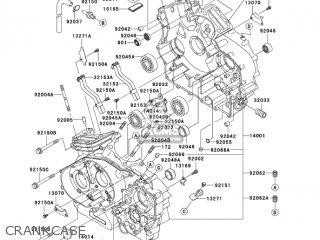 CRANKCASE - VN1500N4 VULCAN 1500 CLASSIC 2005 USA CALIFORNIA CANADA