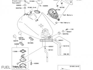 FUEL TANK - VN1500N4 VULCAN 1500 CLASSIC 2005 USA CALIFORNIA CANADA