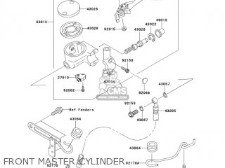 FRONT MASTER CYLINDER - VN1500N4 VULCAN 1500 CLASSIC 2005 USA CALIFORNIA CANADA