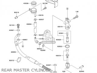 REAR MASTER CYLINDER - VN1500N4 VULCAN 1500 CLASSIC 2005 USA CALIFORNIA CANADA