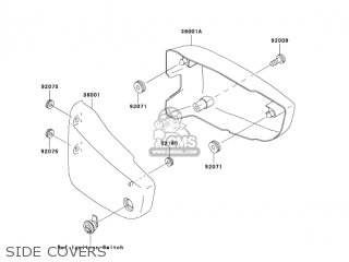 SIDE COVERS - VN1500N4 VULCAN 1500 CLASSIC 2005 USA CALIFORNIA CANADA