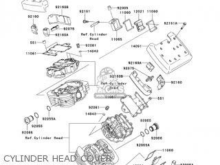 CYLINDER HEAD COVER - VN1500N4 VULCAN 1500 CLASSIC 2005 USA CALIFORNIA CANADA