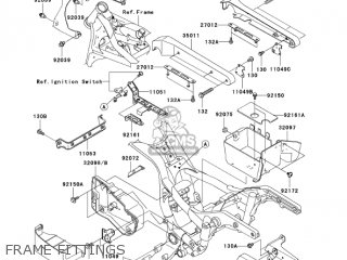 FRAME FITTINGS - VN1500N4 VULCAN 1500 CLASSIC 2005 USA CALIFORNIA CANADA