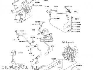 OIL PUMP/OIL FILTER - VN1500N4 VULCAN 1500 CLASSIC 2005 USA CALIFORNIA CANADA