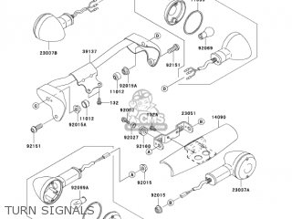 TURN SIGNALS - VN1500N4 VULCAN 1500 CLASSIC 2005 USA CALIFORNIA CANADA