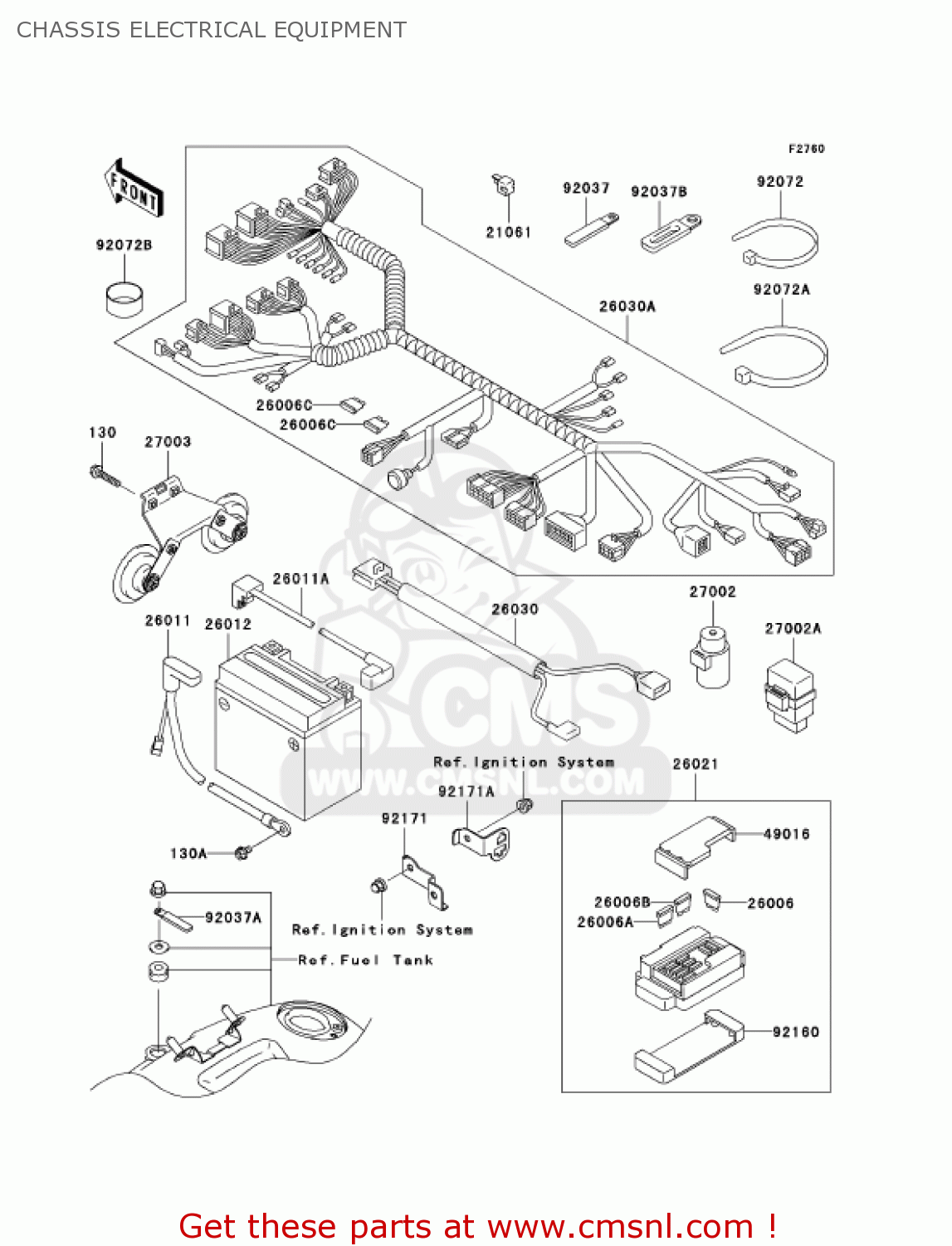 CHASSIS ELECTRICAL EQUIPMENT VN1500N6F VULCAN 1500 CLASSIC 2006 USA CALIFORNIA CANADA