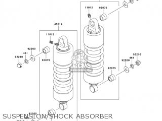 SUSPENSION/SHOCK ABSORBER - VN1500N6F VULCAN 1500 CLASSIC 2006 USA CALIFORNIA CANADA