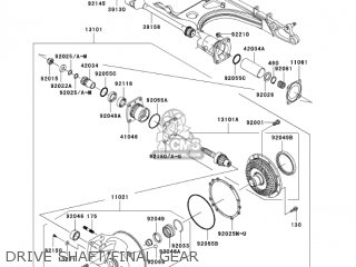 DRIVE SHAFT/FINAL GEAR - VN1500N6F VULCAN 1500 CLASSIC 2006 USA CALIFORNIA CANADA