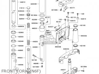 FRONT FORK (N6F) - VN1500N6F VULCAN 1500 CLASSIC 2006 USA CALIFORNIA CANADA