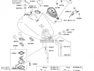 FUEL TANK - VN1500N6F VULCAN 1500 CLASSIC 2006 USA CALIFORNIA CANADA