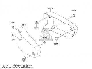 SIDE COVERS - VN1500N7F VULCAN 1500 CLASSIC 2007 USA CALIFORNIA CANADA