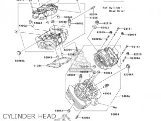 CYLINDER HEAD - VN1500N7FA VULCAN 1500 CLASSIC 2007 USA CALIFORNIA CANADA