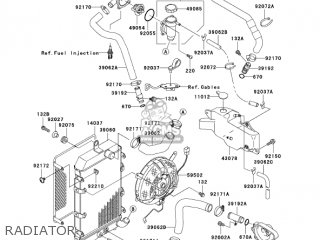 RADIATOR - VN1500N7FA VULCAN 1500 CLASSIC 2007 USA CALIFORNIA CANADA