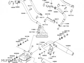 MUFFLER(S) - VN1500N7FA VULCAN 1500 CLASSIC 2007 USA CALIFORNIA CANADA