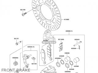 FRONT BRAKE - VN1500N7FA VULCAN 1500 CLASSIC 2007 USA CALIFORNIA CANADA