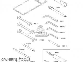 OWNER'S TOOLS - VN1500N7FA VULCAN 1500 CLASSIC 2007 USA CALIFORNIA CANADA