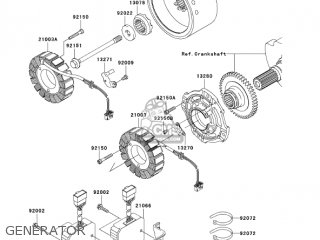 GENERATOR - VN1500N7FA VULCAN 1500 CLASSIC 2007 USA CALIFORNIA CANADA