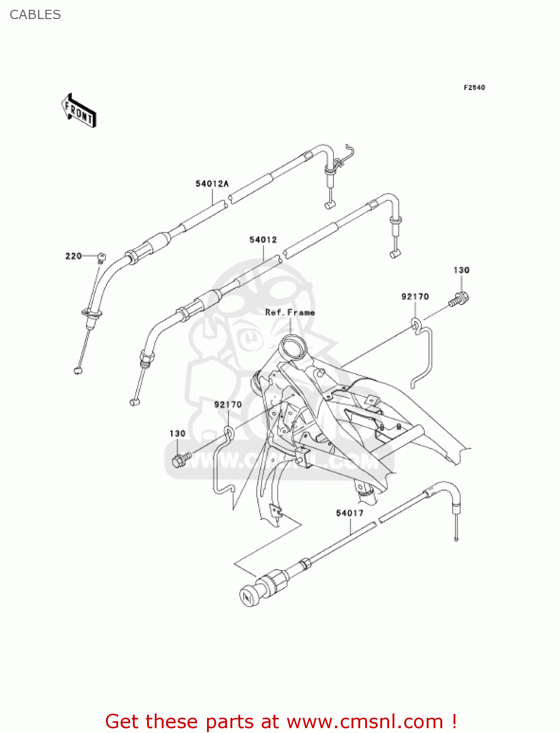CABLES VN1500P1 VULCAN 1500 MEANSTREAK 2002 USA CALIFORNIA CANADA