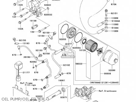 OIL PUMP/OIL FILTER - VN1500P1 VULCAN 1500 MEANSTREAK 2002 USA CALIFORNIA CANADA