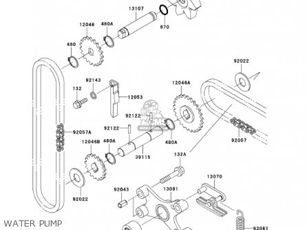 WATER PUMP - VN1500P1 VULCAN 1500 MEANSTREAK 2002 USA CALIFORNIA CANADA