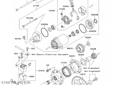STARTER MOTOR - VN1500P1 VULCAN 1500 MEANSTREAK 2002 USA CALIFORNIA CANADA
