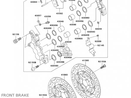 FRONT BRAKE - VN1500P1 VULCAN 1500 MEANSTREAK 2002 USA CALIFORNIA CANADA