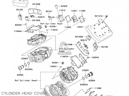 CYLINDER HEAD COVER - VN1500P1 VULCAN 1500 MEANSTREAK 2002 USA CALIFORNIA CANADA