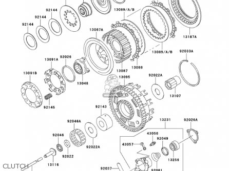 CLUTCH - VN1500P1 VULCAN 1500 MEANSTREAK 2002 USA CALIFORNIA CANADA